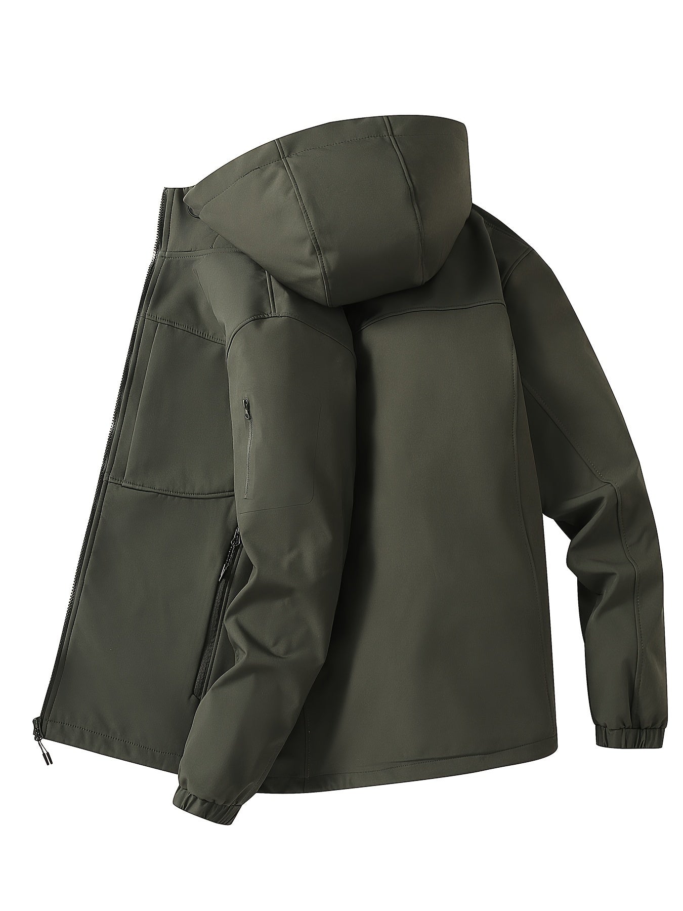 Olaf - Outdoor softshell heren windjack met capuchon