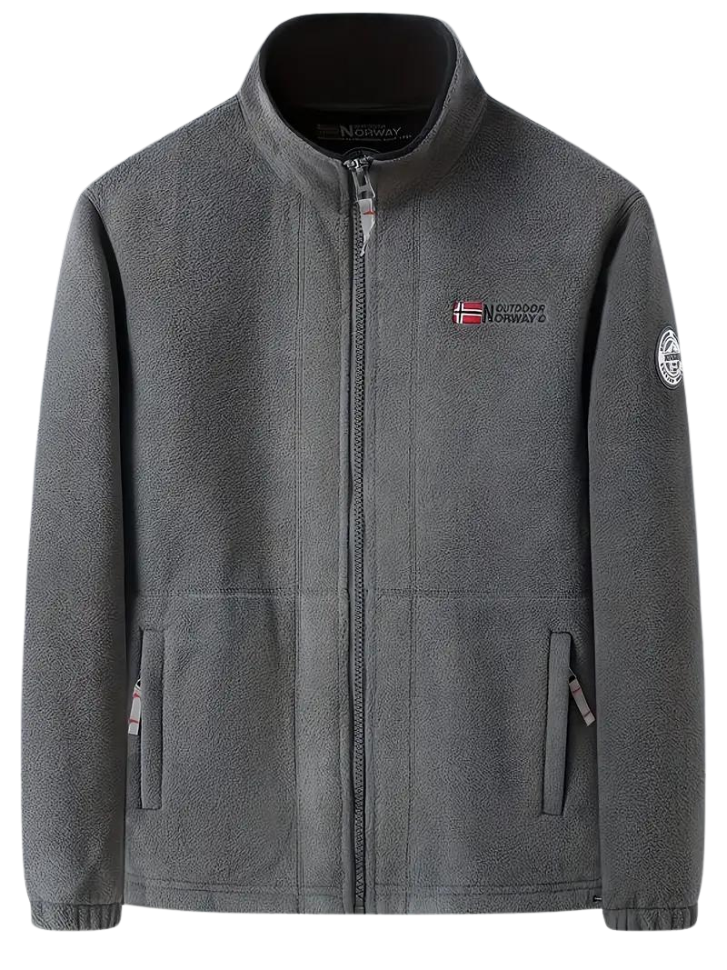 Archer - Stijlvolle outdoor fleece heren jas met opstaande kraag