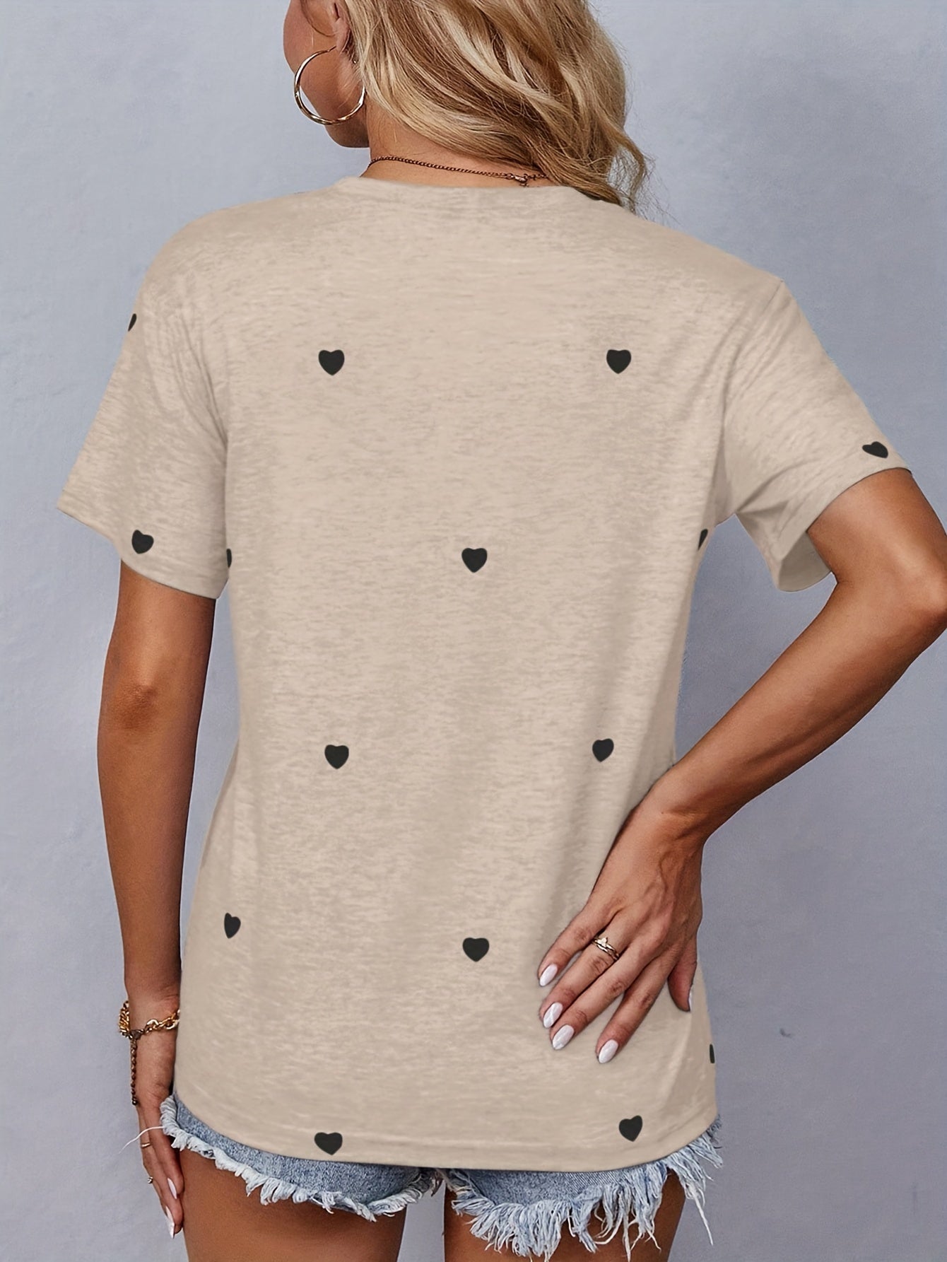 Larissa - Stijlvolle print dames T-shirt met ronde hals