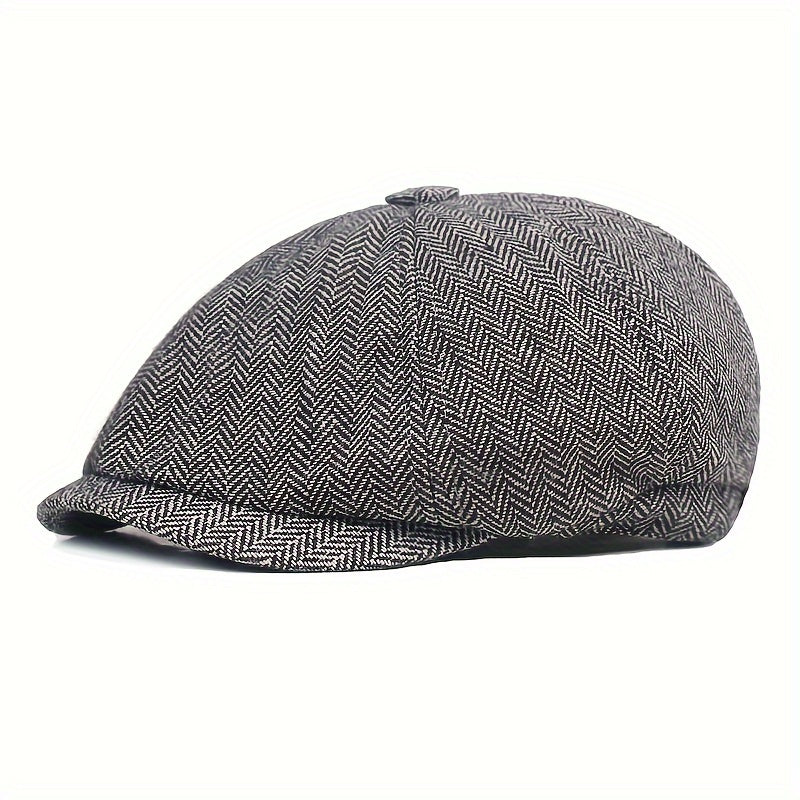 Linwood - Visgraat flat cap heren klepmuts