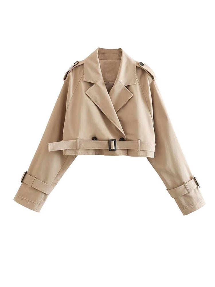 Diana - Trendy Korte Trenchcoat voor Dames - Felesty