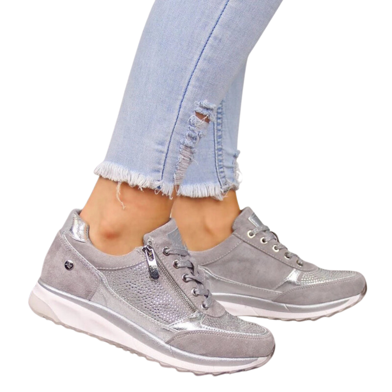 Carlijn - Ergonomische dames sneakers met ritssluiting