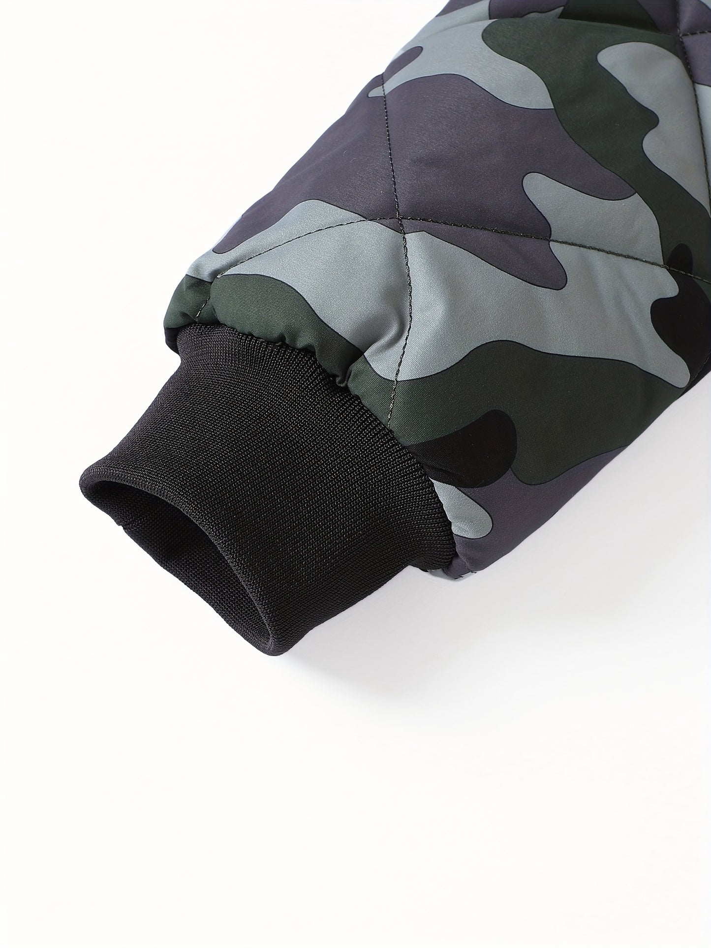 Roger - Trendy gewatteerde camouflage heren winterjack