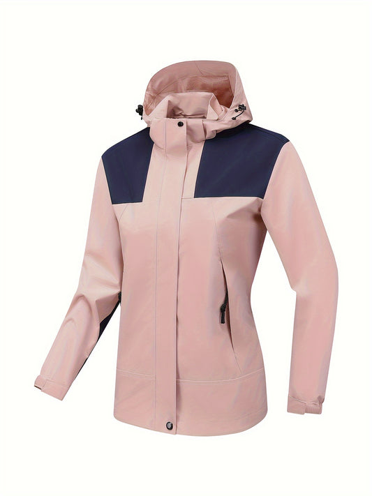 Harmony - Casual wind- en waterdichte outdoor dames jas met capuchon