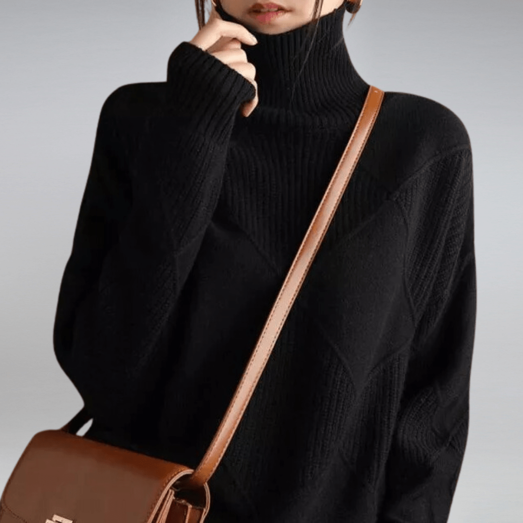 Hazel - Comfy Turtleneck Sweater voor Dames - Felesty