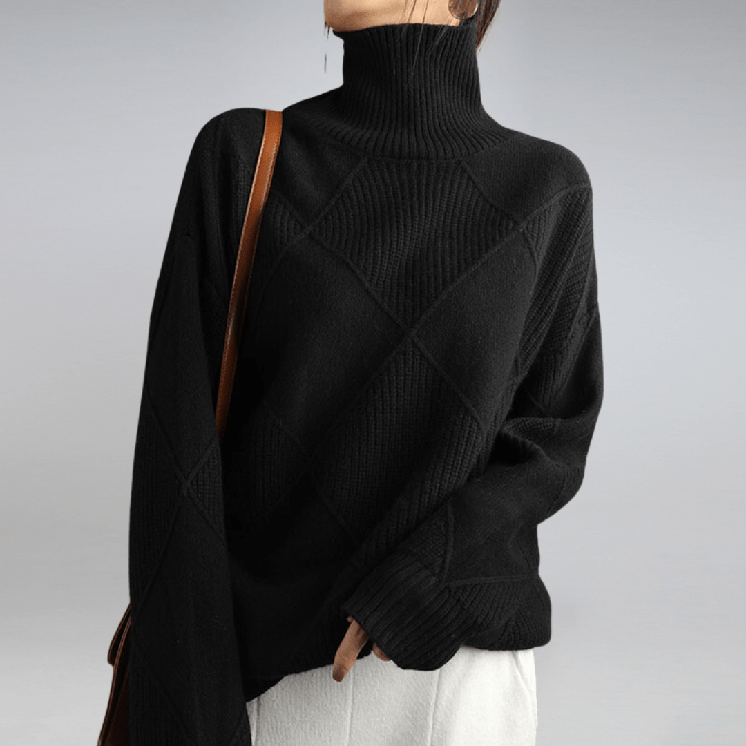 Hazel - Comfy Turtleneck Sweater voor Dames - Felesty