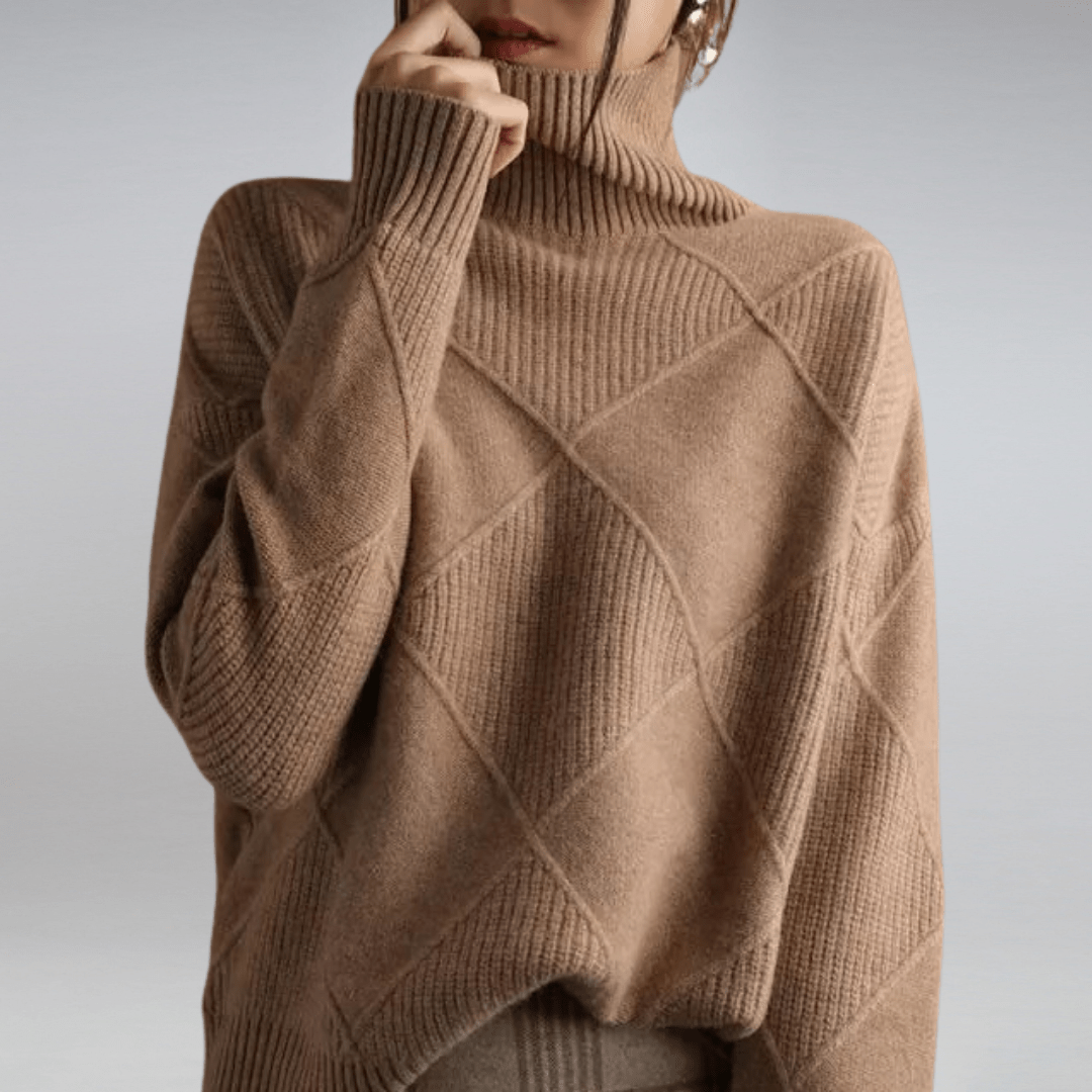 Hazel - Comfy Turtleneck Sweater voor Dames - Felesty