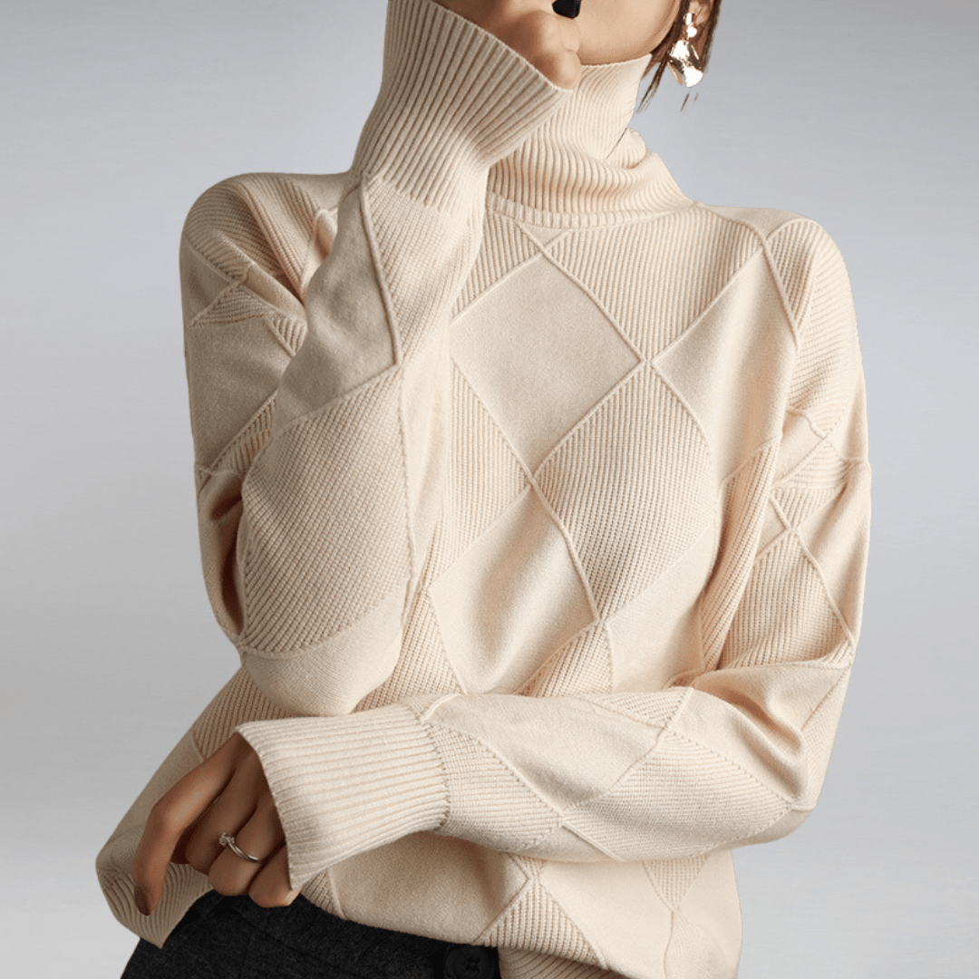 Hazel - Comfy Turtleneck Sweater voor Dames - Felesty