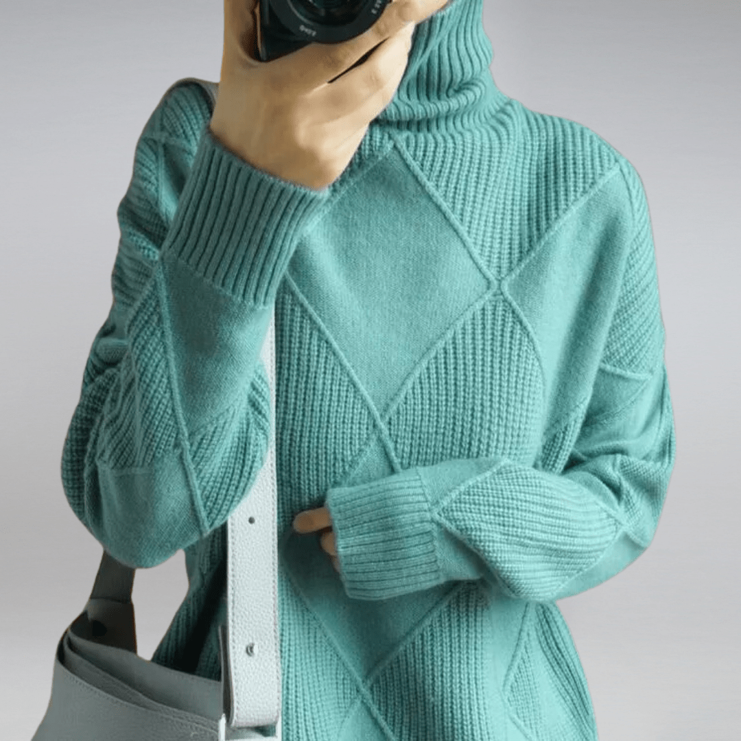 Hazel - Comfy Turtleneck Sweater voor Dames - Felesty