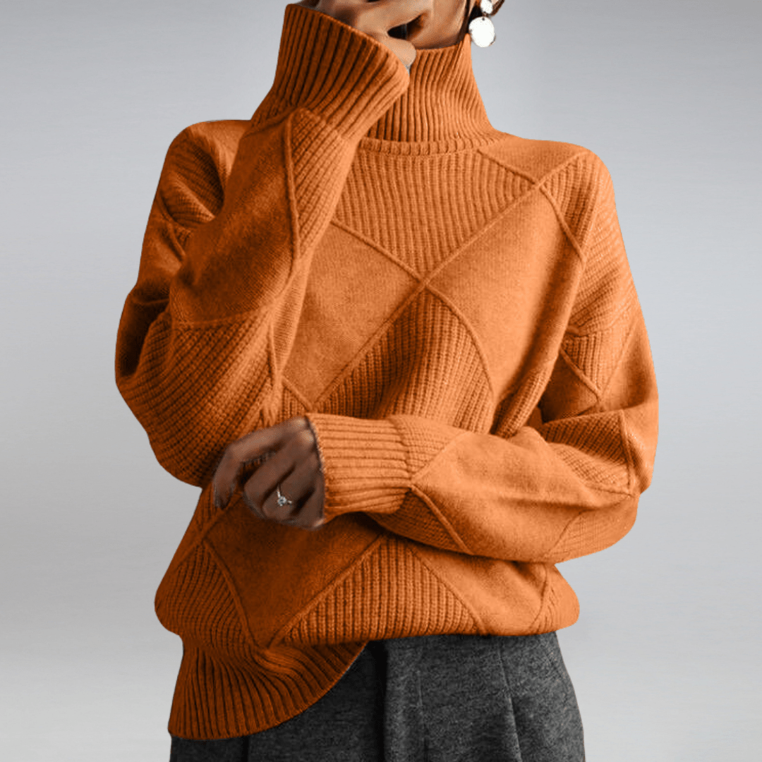 Hazel - Comfy Turtleneck Sweater voor Dames - Felesty