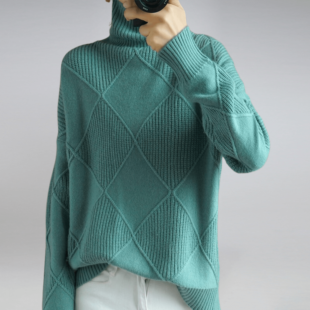 Hazel - Comfy Turtleneck Sweater voor Dames - Felesty