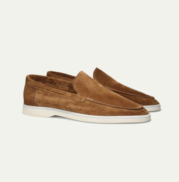 James - Comfortabele suéde loafers - Felesty