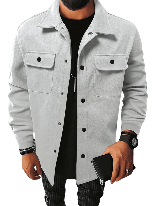 Joshua - Casual Heren jacket met knoopsluiting - Felesty