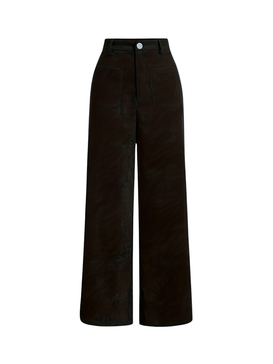 Lara - Straight leg corduroy dames broek - Felesty