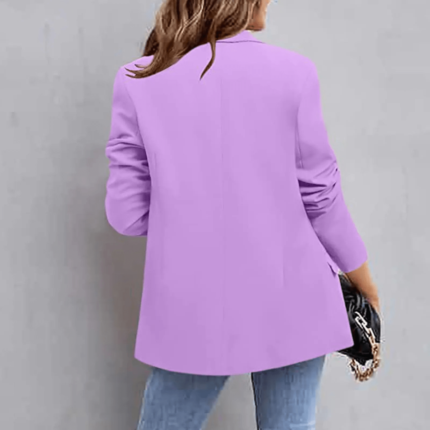 Lila - Elegante dames blazer met stretch en knoopsluiting - Felesty