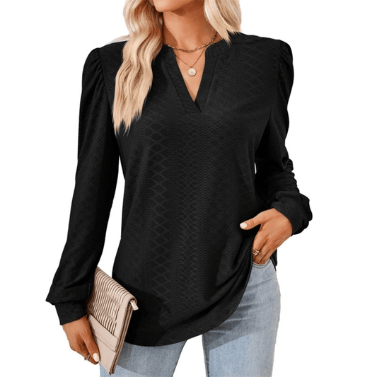 Livia - Stijvolle Damesblouse met V-hals - Felesty