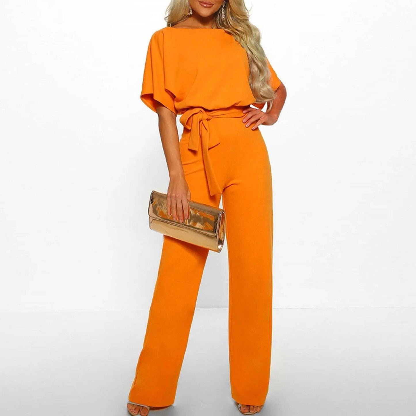 Selena - Elegante jumpsuit met tailleband - Felesty