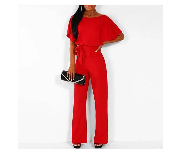 Selena - Elegante jumpsuit met tailleband - Felesty