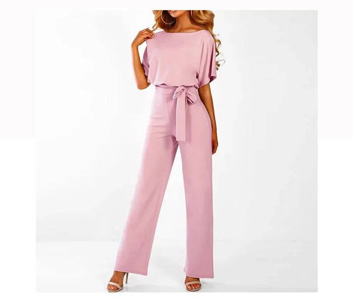 Selena - Elegante jumpsuit met tailleband - Felesty