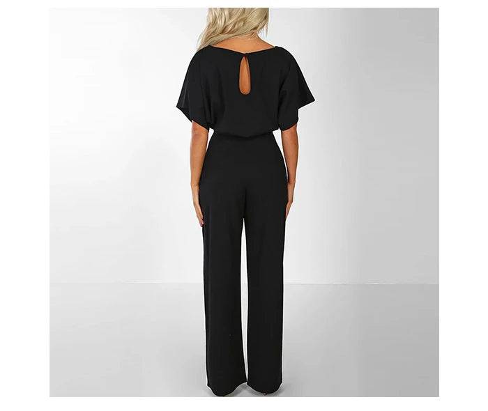 Selena - Elegante jumpsuit met tailleband - Felesty