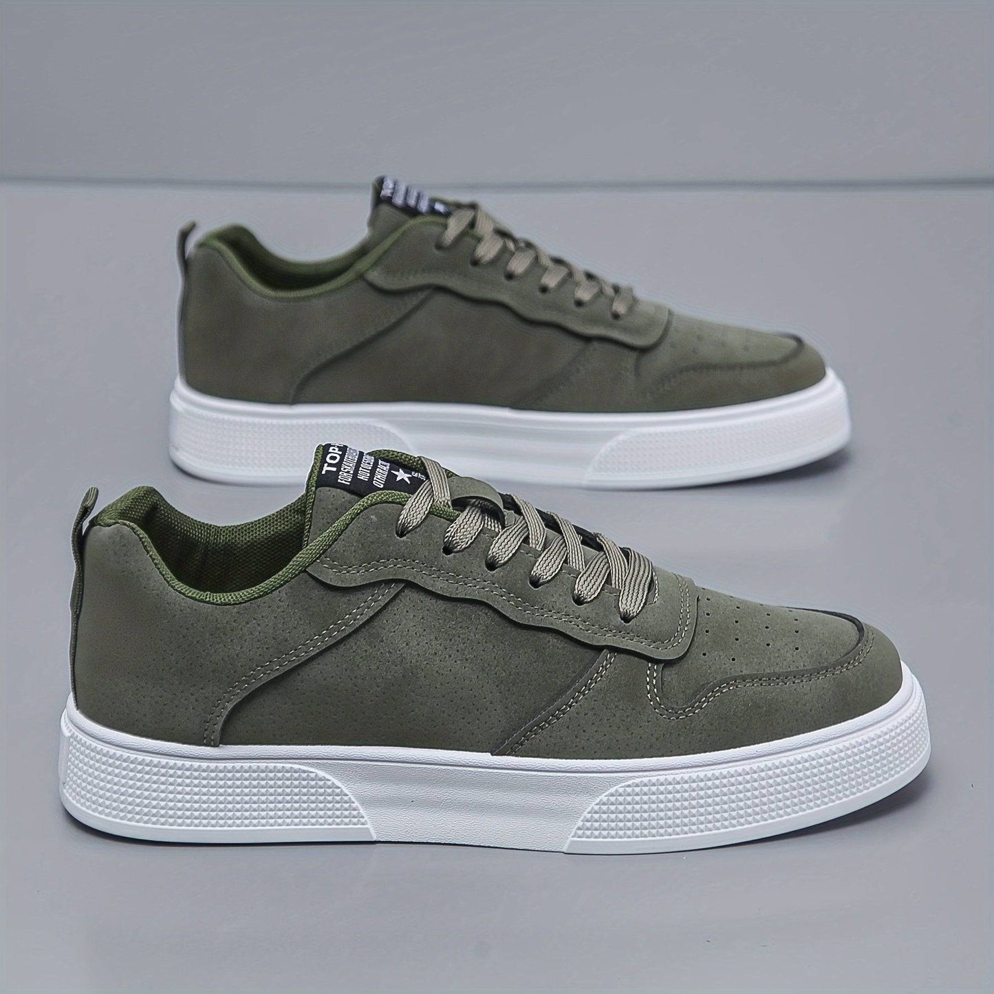 Tony - Suede heren sneaker met hoge zool - Felesty