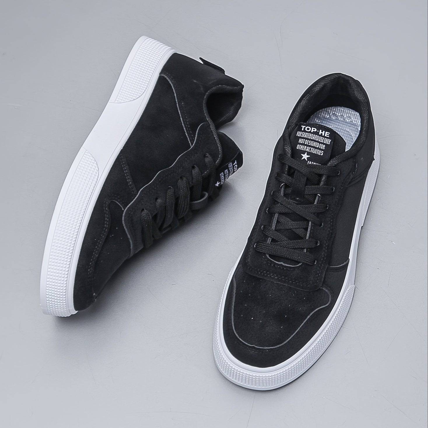 Tony - Suede heren sneaker met hoge zool - Felesty