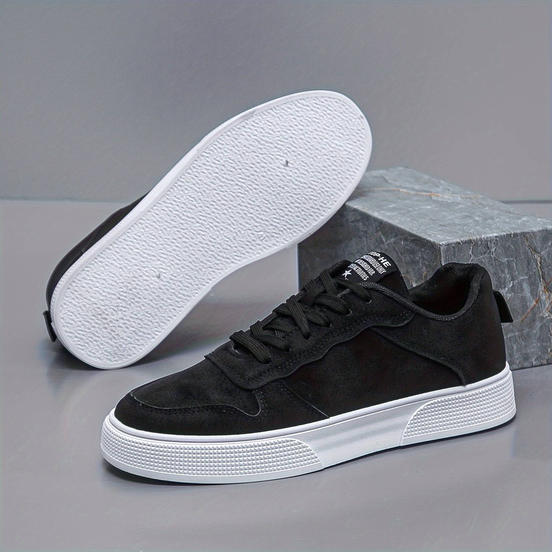 Tony - Suede heren sneaker met hoge zool - Felesty