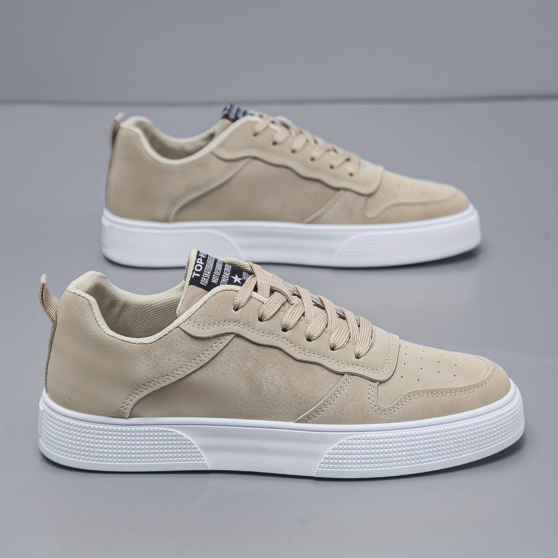 Tony - Suede heren sneaker met hoge zool - Felesty