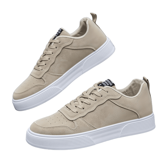 Tony - Suede heren sneaker met hoge zool - Felesty