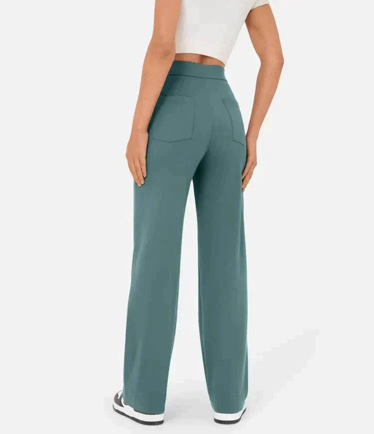 Yara - Casual dames broek met hoge taille - Felesty